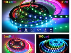 BANDA LED WS2811 DIGITAL PIXEL 5050 RGB 60D-12V / IP20